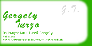 gergely turzo business card